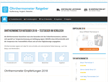 Tablet Screenshot of ohrthermometer-test.de
